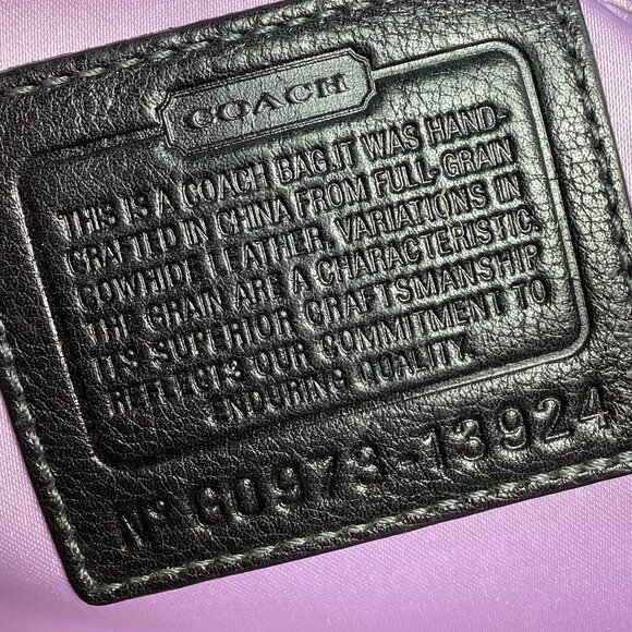 Coach Black Leather Satchel - Vintage - Picture 7 of 11